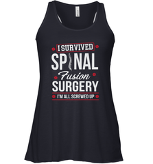 I Survived Spinal Fusion Surgery Women's Racerback Tank Women's Racerback Tank - belovedtshirt