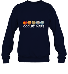 Occupy Mars Terraform Crewneck Sweatshirt Crewneck Sweatshirt - belovedtshirt