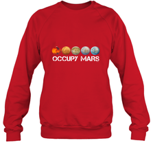 Occupy Mars Terraform Crewneck Sweatshirt Crewneck Sweatshirt - belovedtshirt