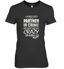Crazy Grandma Women's Premium T-Shirt Women's Premium T-Shirt - belovedtshirt