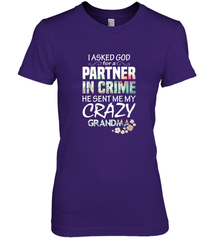 Crazy Grandma Women's Premium T-Shirt Women's Premium T-Shirt - belovedtshirt