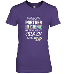 Crazy Grandma Women's Premium T-Shirt Women's Premium T-Shirt - belovedtshirt