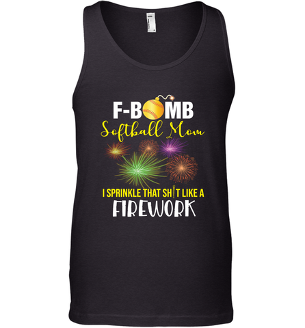 F Bomb Softball Mom Men's Tank Top Men's Tank Top / Black / XS Men's Tank Top - belovedtshirt