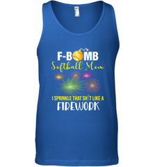 F Bomb Softball Mom Men's Tank Top Men's Tank Top - belovedtshirt