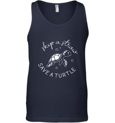 Skip A Straw Save A Turtle Shirt Save The Turtles Men's Tank Top