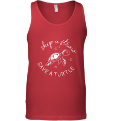 Skip A Straw Save A Turtle Shirt Save The Turtles Men's Tank Top Men's Tank Top - belovedtshirt