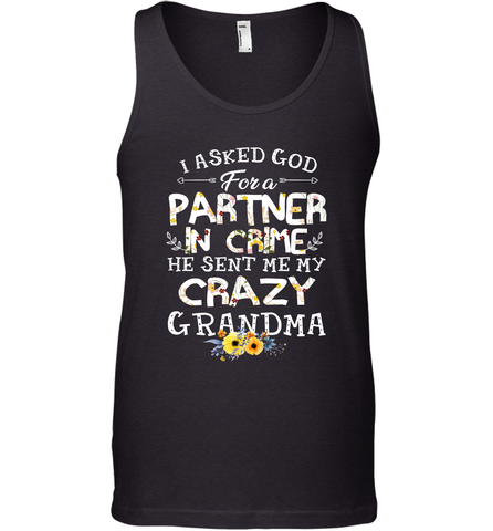 Crazy Grandma Partner in Crime design Men's Tank Top Men's Tank Top / Black / XS Men's Tank Top - belovedtshirt
