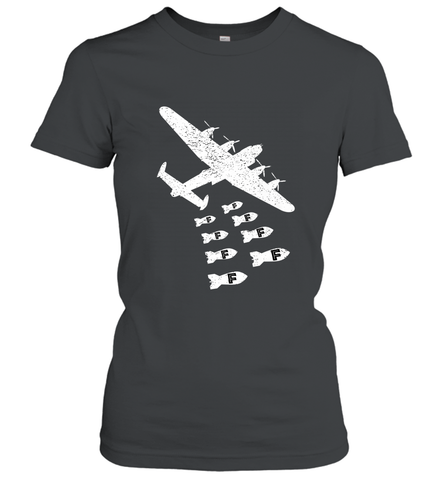Christmas Gift Idea Bomber Dropping F Bombs Funny Women's T-Shirt Women's T-Shirt / Black / S Women's T-Shirt - belovedtshirt