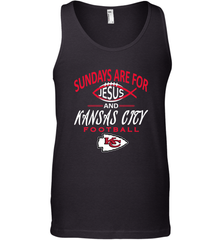 Sundays Are For Jesus and Kansas City Funny Football Men's Tank Top Men's Tank Top - belovedtshirt