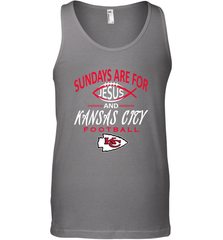 Sundays Are For Jesus and Kansas City Funny Football Men's Tank Top Men's Tank Top - belovedtshirt