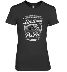 Papa Fathers Day Grandpa or Dad Women's Premium T-Shirt