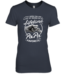 Papa Fathers Day Grandpa or Dad Women's Premium T-Shirt Women's Premium T-Shirt - belovedtshirt