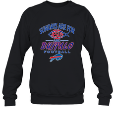 Sundays Are For Jesus and Buffalo Funny Christian Football 1 Crewneck Sweatshirt