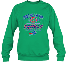 Sundays Are For Jesus and Buffalo Funny Christian Football 1 Crewneck Sweatshirt Crewneck Sweatshirt - belovedtshirt