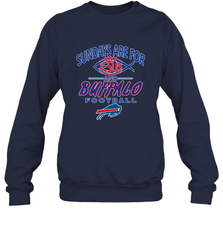 Sundays Are For Jesus and Buffalo Funny Christian Football 1 Crewneck Sweatshirt Crewneck Sweatshirt - belovedtshirt