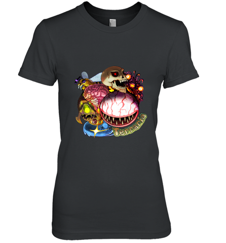 Terraria_ Boss Rush Women's Premium T-Shirt Women's Premium T-Shirt / Black / XS Women's Premium T-Shirt - belovedtshirt