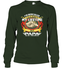 I've Been Called Lot Of Name But Papa Is My Favorite Long Sleeve T-Shirt Long Sleeve T-Shirt - belovedtshirt