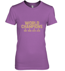 Us women's soccer team win world champions 4 four title 2019 Women's Premium T-Shirt Women's Premium T-Shirt - belovedtshirt