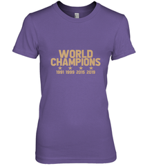 Us women's soccer team win world champions 4 four title 2019 Women's Premium T-Shirt Women's Premium T-Shirt - belovedtshirt