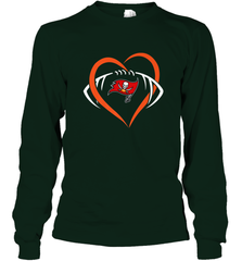 NFL Tampa Bay Buccaneers Heart Love Football Long Sleeve T-Shirt Long Sleeve T-Shirt - belovedtshirt