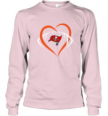 NFL Tampa Bay Buccaneers Heart Love Football Long Sleeve T-Shirt Long Sleeve T-Shirt - belovedtshirt