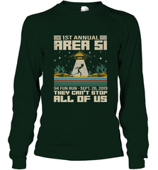 Storm Area 51 5K Fun Run They Can't Stop Us All Vintage UFO Long Sleeve T-Shirt Long Sleeve T-Shirt - belovedtshirt