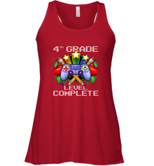 4th Grade Level Complete Back To School Gift Boys Girls Women's Racerback Tank Women's Racerback Tank - belovedtshirt
