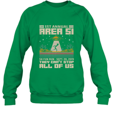 Storm Area 51 5K Fun Run They Can't Stop Us All Vintage UFO Crewneck Sweatshirt Crewneck Sweatshirt - belovedtshirt