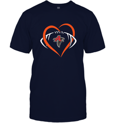 NFLAtlanta Falcons Heart Love Football Men's T-Shirt Men's T-Shirt - belovedtshirt