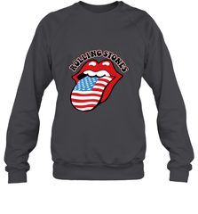 Mens The Rolling Stones USA Tongue Crewneck Sweatshirt Crewneck Sweatshirt - belovedtshirt