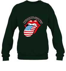 Mens The Rolling Stones USA Tongue Crewneck Sweatshirt Crewneck Sweatshirt - belovedtshirt