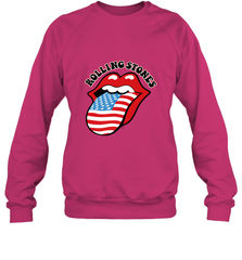 Mens The Rolling Stones USA Tongue Crewneck Sweatshirt Crewneck Sweatshirt - belovedtshirt