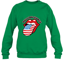 Mens The Rolling Stones USA Tongue Crewneck Sweatshirt Crewneck Sweatshirt - belovedtshirt