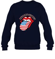 Mens The Rolling Stones USA Tongue Crewneck Sweatshirt