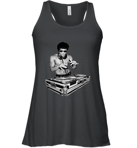 T shirt Dj bruce, by bruce Dj Women's Racerback Tank Women's Racerback Tank / Black / XS Women's Racerback Tank - belovedtshirt