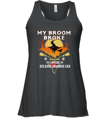 Broom Broke So I Became An Atlanta Falcons Fan  NFL Halloween Costume Women's Racerback Tank Women's Racerback Tank - belovedtshirt