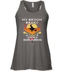 Broom Broke So I Became An Atlanta Falcons Fan  NFL Halloween Costume Women's Racerback Tank Women's Racerback Tank - belovedtshirt