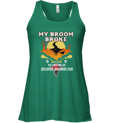 Broom Broke So I Became An Atlanta Falcons Fan  NFL Halloween Costume Women's Racerback Tank Women's Racerback Tank - belovedtshirt