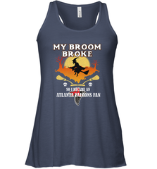 Broom Broke So I Became An Atlanta Falcons Fan  NFL Halloween Costume Women's Racerback Tank Women's Racerback Tank - belovedtshirt