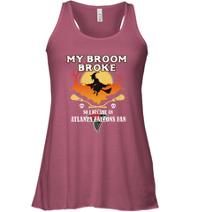 Broom Broke So I Became An Atlanta Falcons Fan  NFL Halloween Costume Women's Racerback Tank Women's Racerback Tank - belovedtshirt