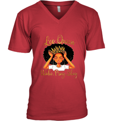 Leo Queens Are Born in July 23 August 22 Men's V-Neck Men's V-Neck - belovedtshirt