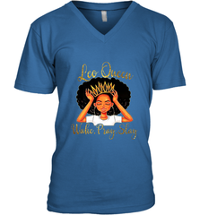 Leo Queens Are Born in July 23 August 22 Men's V-Neck Men's V-Neck - belovedtshirt