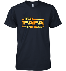 The best Papa in the galaxy Men's Premium T-Shirt Men's Premium T-Shirt - belovedtshirt
