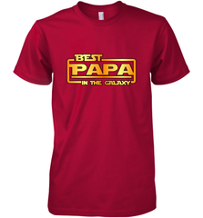 The best Papa in the galaxy Men's Premium T-Shirt Men's Premium T-Shirt - belovedtshirt