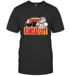 NFL Kansas City Football Logo Skyline Cityscape Men's T-Shirt