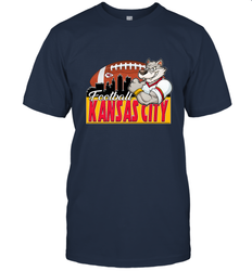 NFL Kansas City Football Logo Skyline Cityscape Men's T-Shirt