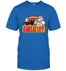 NFL Kansas City Football Logo Skyline Cityscape Men's T-Shirt Men's T-Shirt - belovedtshirt