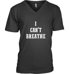 I can't breathe Black lives matter simple message Men's V-Neck Men's V-Neck - belovedtshirt