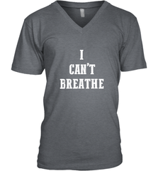 I can't breathe Black lives matter simple message Men's V-Neck Men's V-Neck - belovedtshirt