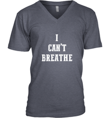 I can't breathe Black lives matter simple message Men's V-Neck Men's V-Neck - belovedtshirt